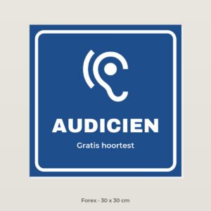 Bordje Audicien - Forex 30 x 30 cm