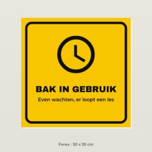 Bordje Bak in gebruik - Forex 30 x 30 cm