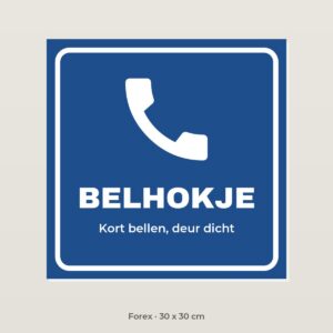 Bordje Belhokje - Forex 30 x 30 cm