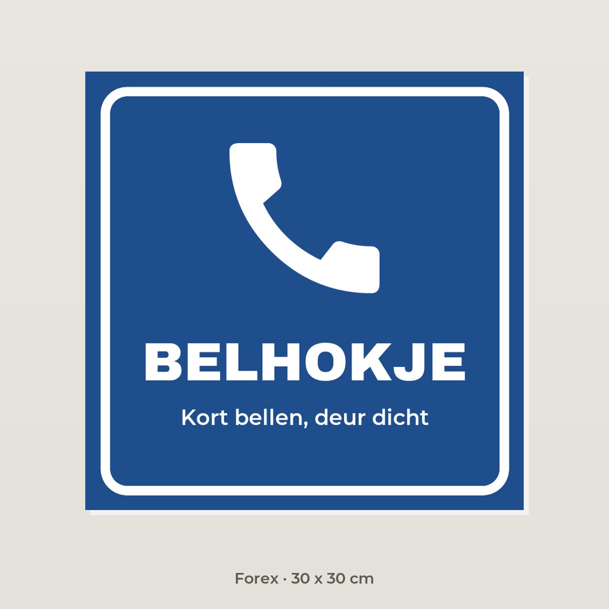 Bordje Belhokje - Forex 30 x 30 cm