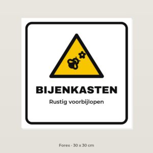 Bordje Bijenkasten - Forex 30 x 30 cm