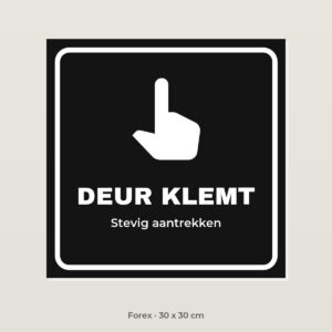 Deurbordje Deur klemt - Forex 30 x 30 cm