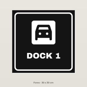 Bordje Dock 1 - Forex 30 x 30 cm