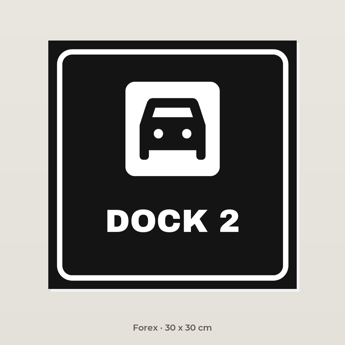 Bordje Dock 2 - Forex 30 x 30 cm