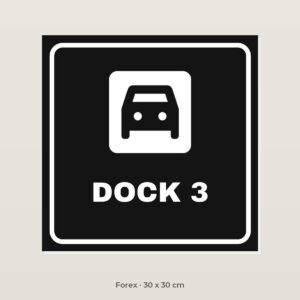 Bordje Dock 3 - Forex 30 x 30 cm