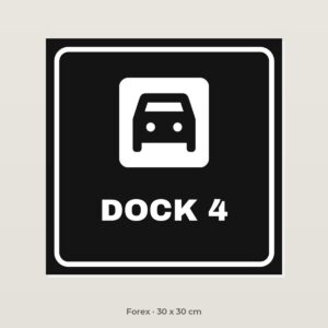 Bordje Dock 4 - Forex 30 x 30 cm