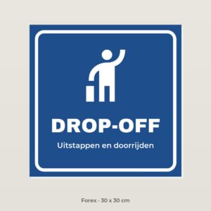 Bordje Drop-off - Forex 30 x 30 cm