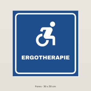 Bordje Ergotherapie - Forex 30 x 30 cm