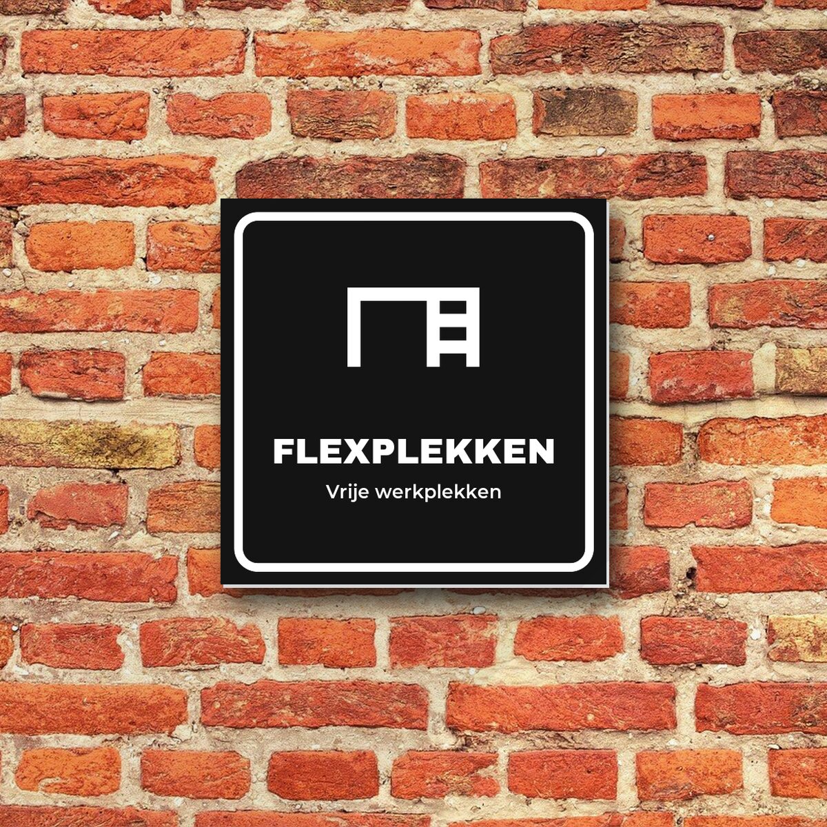 Deurbordje Flexplekken aan de muur