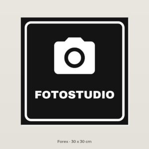 Deurbordje Fotostudio - Forex 30 x 30 cm