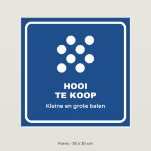 Bordje Hooi te koop - Forex 30 x 30 cm