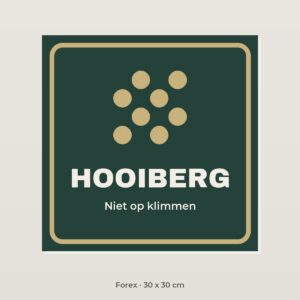Bordje Hooiberg - Forex 30 x 30 cm