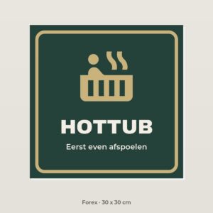 Bordje Hottub - Forex 30 x 30 cm
