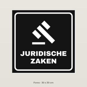 Deurbordje Juridische zaken - Forex 30 x 30 cm