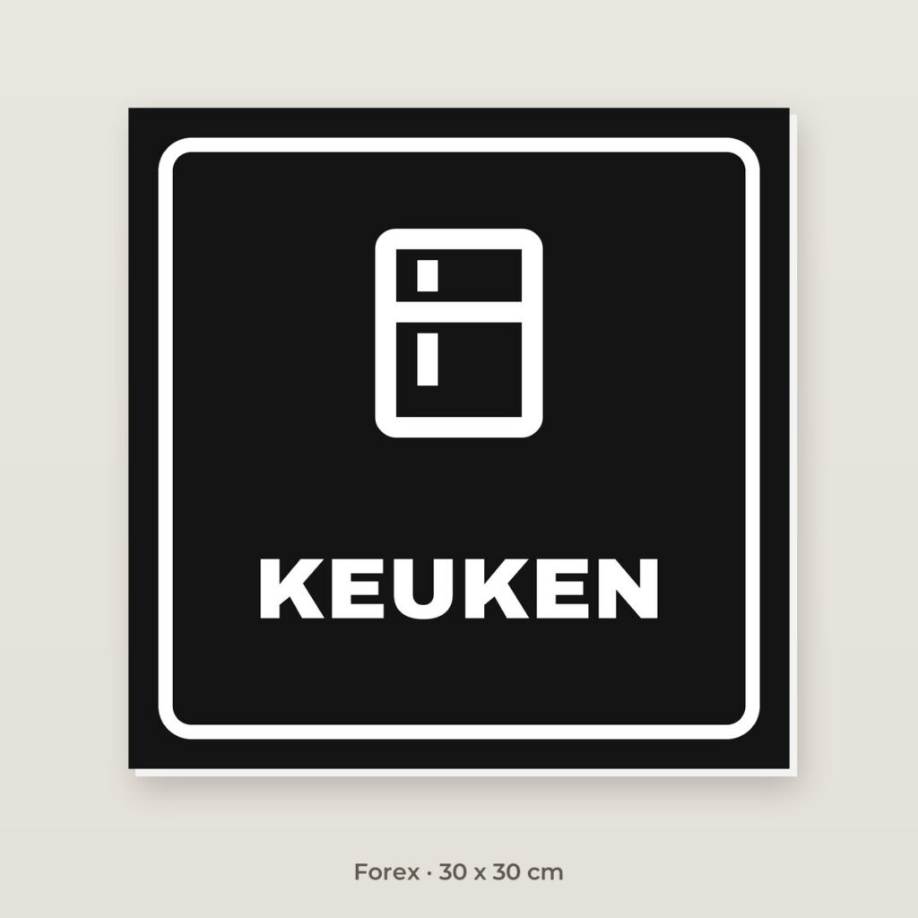 Deurbordje Keuken - Forex 30 x 30 cm
