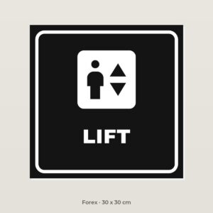 Deurbordje Lift - Forex 30 x 30 cm