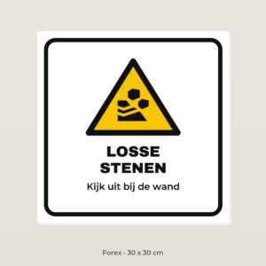 Bordje Losse stenen - Forex 30 x 30 cm
