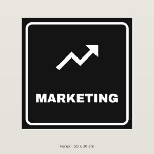 Deurbordje Marketing - Forex 30 x 30 cm