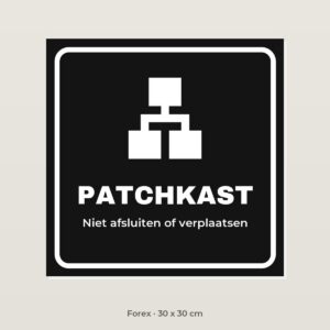 Deurbordje Patchkast - Forex 30 x 30 cm