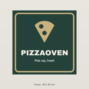 Bordje Pizzaoven - Forex 30 x 30 cm