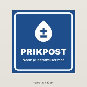 Bordje Prikpost - Forex 30 x 30 cm