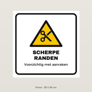 Bordje Scherpe randen - Forex 30 x 30 cm