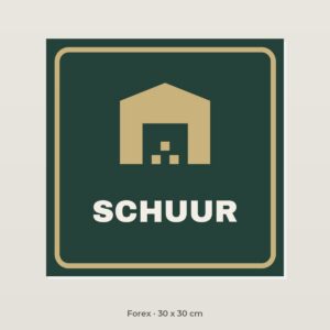 Bordje Schuur - Forex 30 x 30 cm