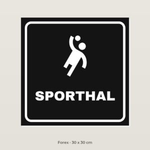 Bordje Sporthal - Forex 30 x 30 cm