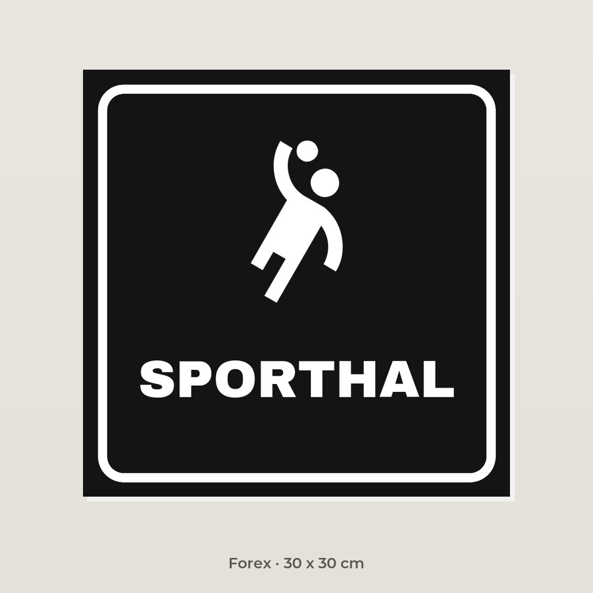 Bordje Sporthal - Forex 30 x 30 cm
