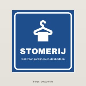 Bordje Stomerij - Forex 30 x 30 cm