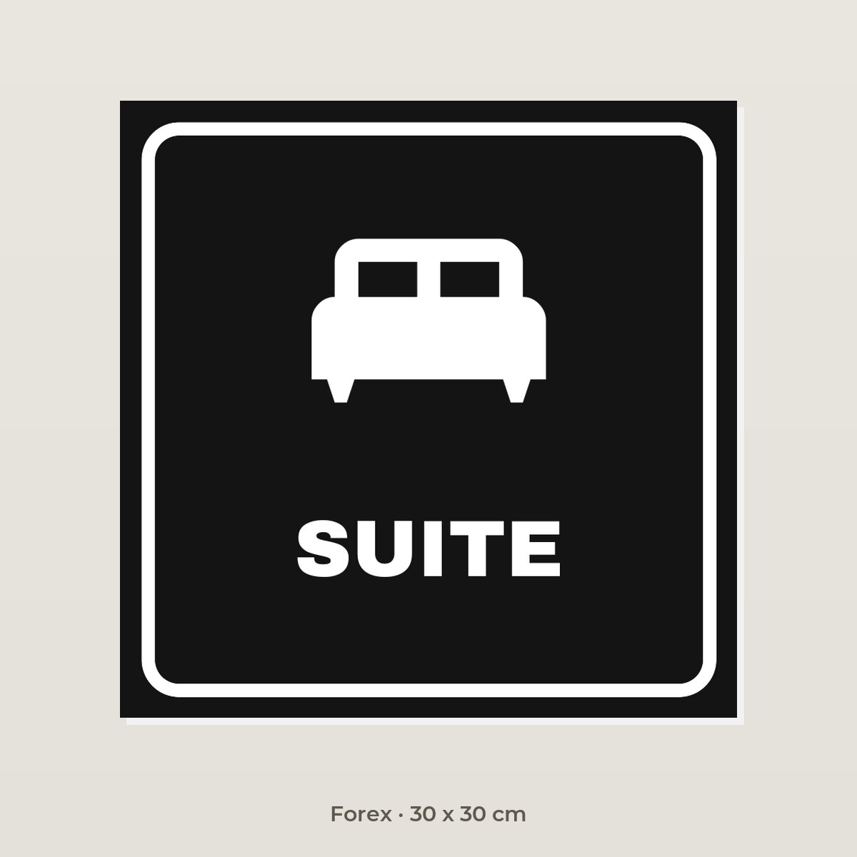 Deurbordje Suite - Forex 30 x 30 cm
