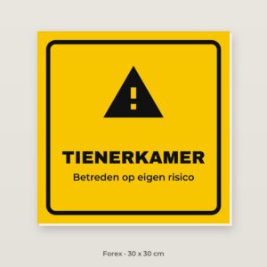 Bordje Tienerkamer - Forex 30 x 30 cm