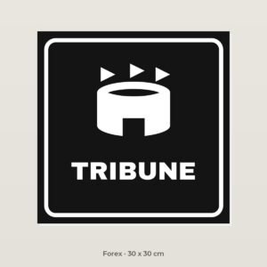 Bordje Tribune - Forex 30 x 30 cm