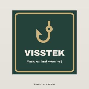 Bordje Visstek - Forex 30 x 30 cm