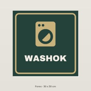 Deurbordje Washok - Forex 30 x 30 cm
