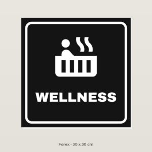 Deurbordje Wellness - Forex 30 x 30 cm